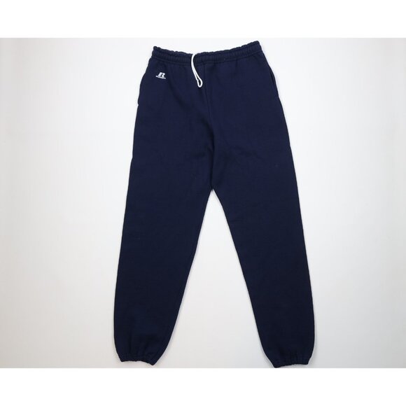 Vintage Russell Athletic Mens Medium Faded Heavyweight Sweatpants Joggers Blue - Picture 1 of 13